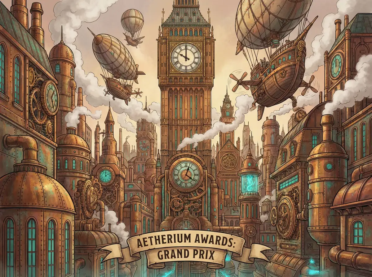 每日大赛 yandex 参赛作品 - 蒸汽纪元插画作品